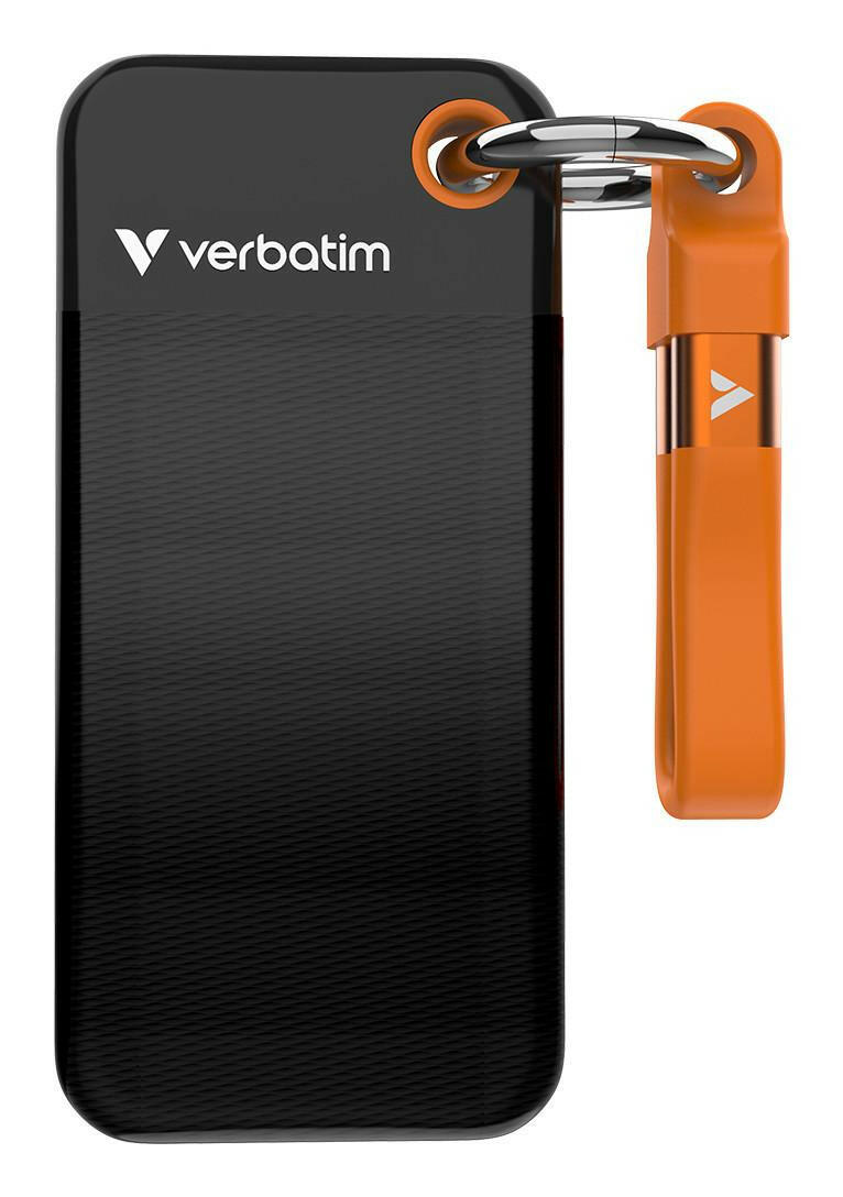 Verbatim Pocket SSD 1TB USB 3.2 Gen 2 Schwarz/Orange.