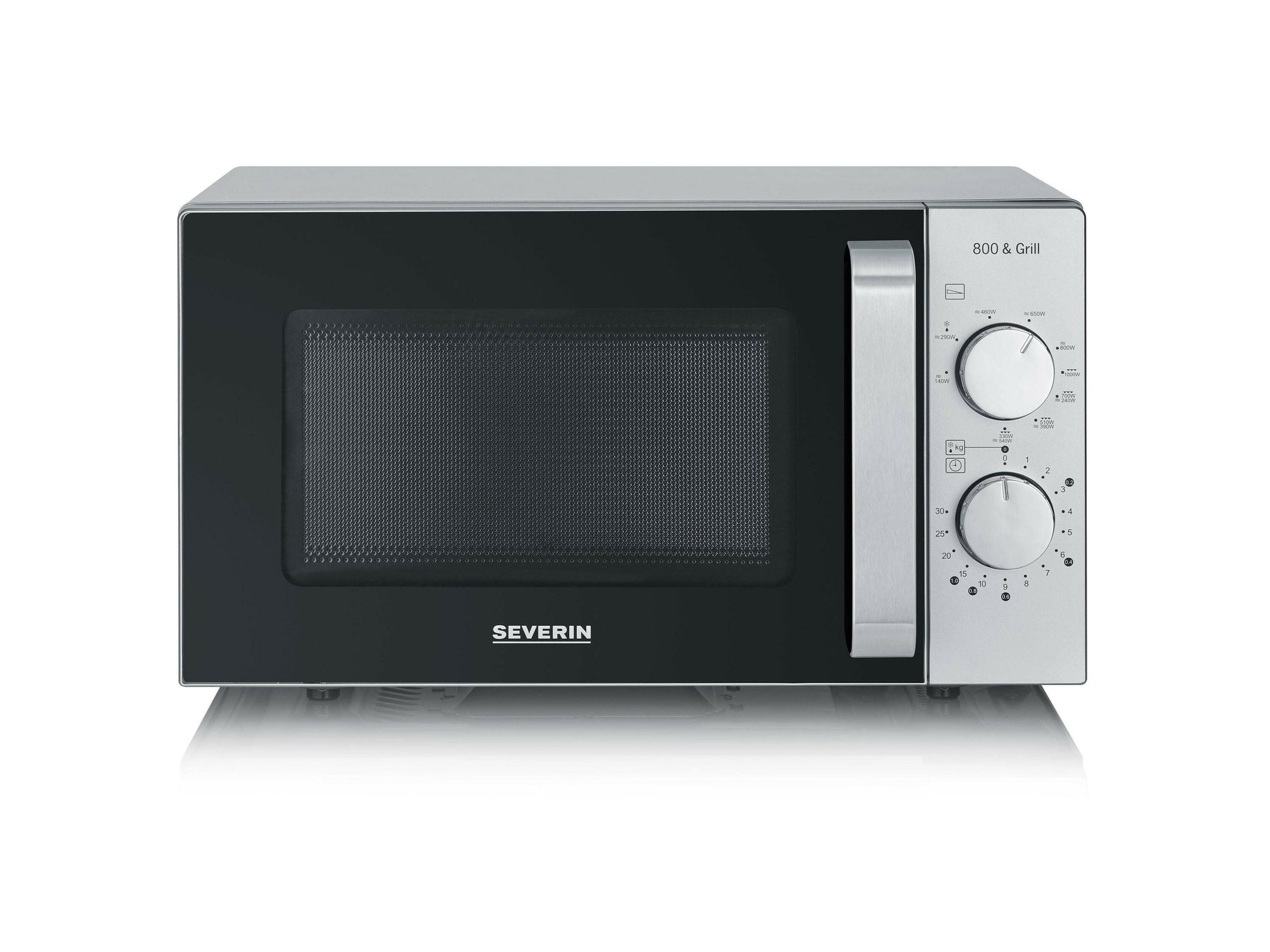 SEVERIN MW 7572 Inverter Mikrowelle 700W 19L Silber.