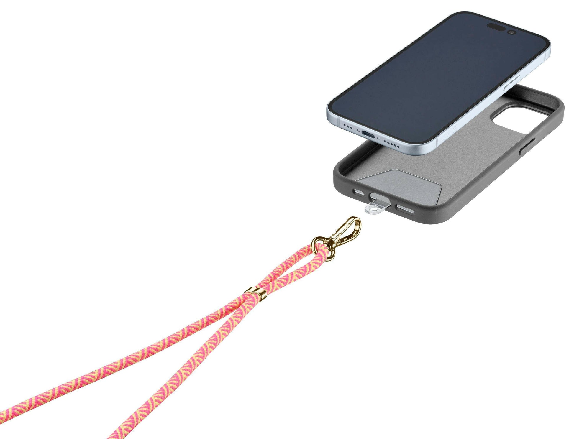 Cellularline Universal Lace Orange Smartphone Neck Strap.