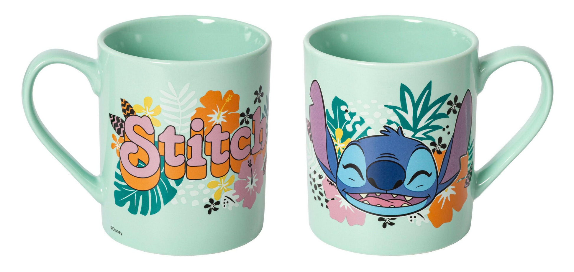 Stitch Happy PrimeLine Tasse 325 ml, Keramik, Blau.