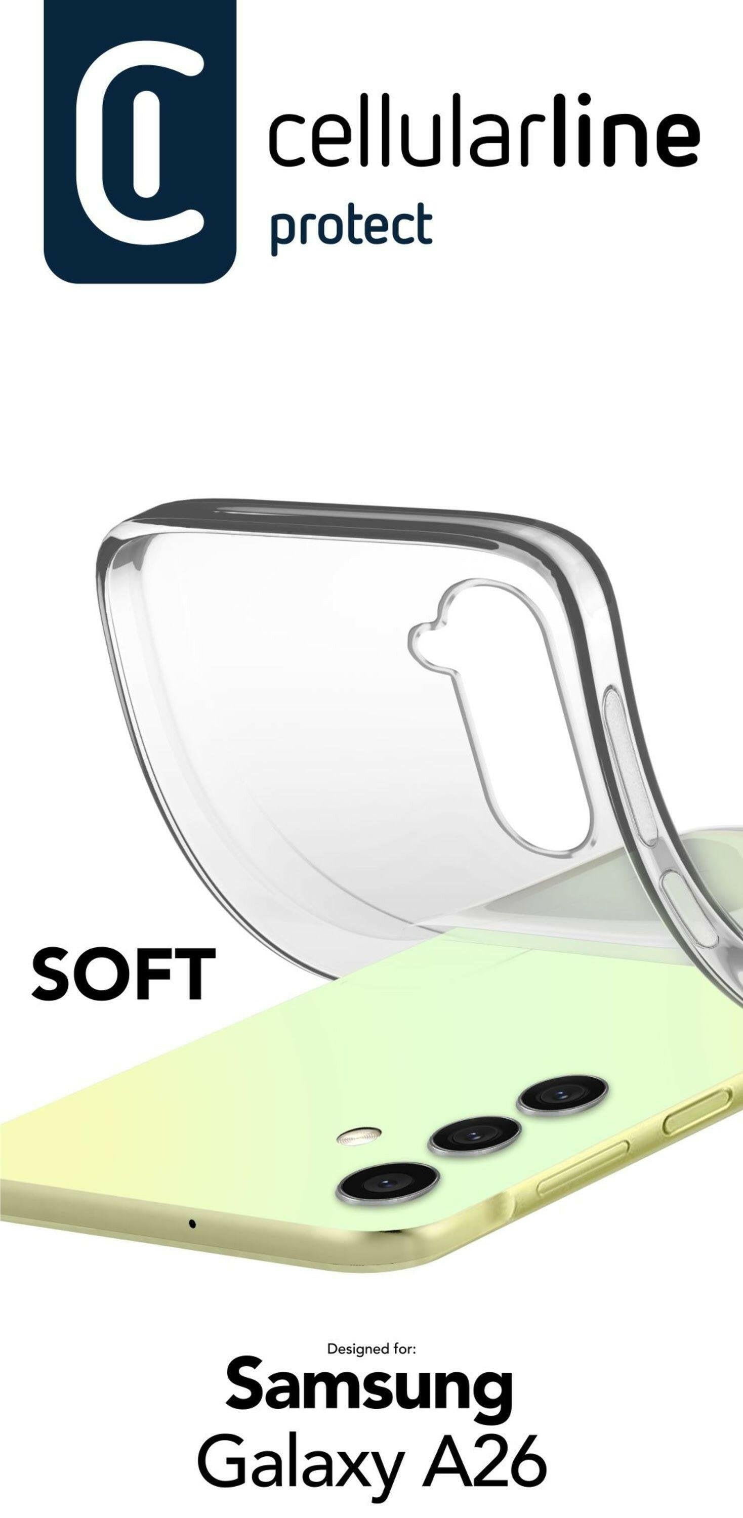 Cellularline Soft Case für Samsung A26 5G - Transparent.