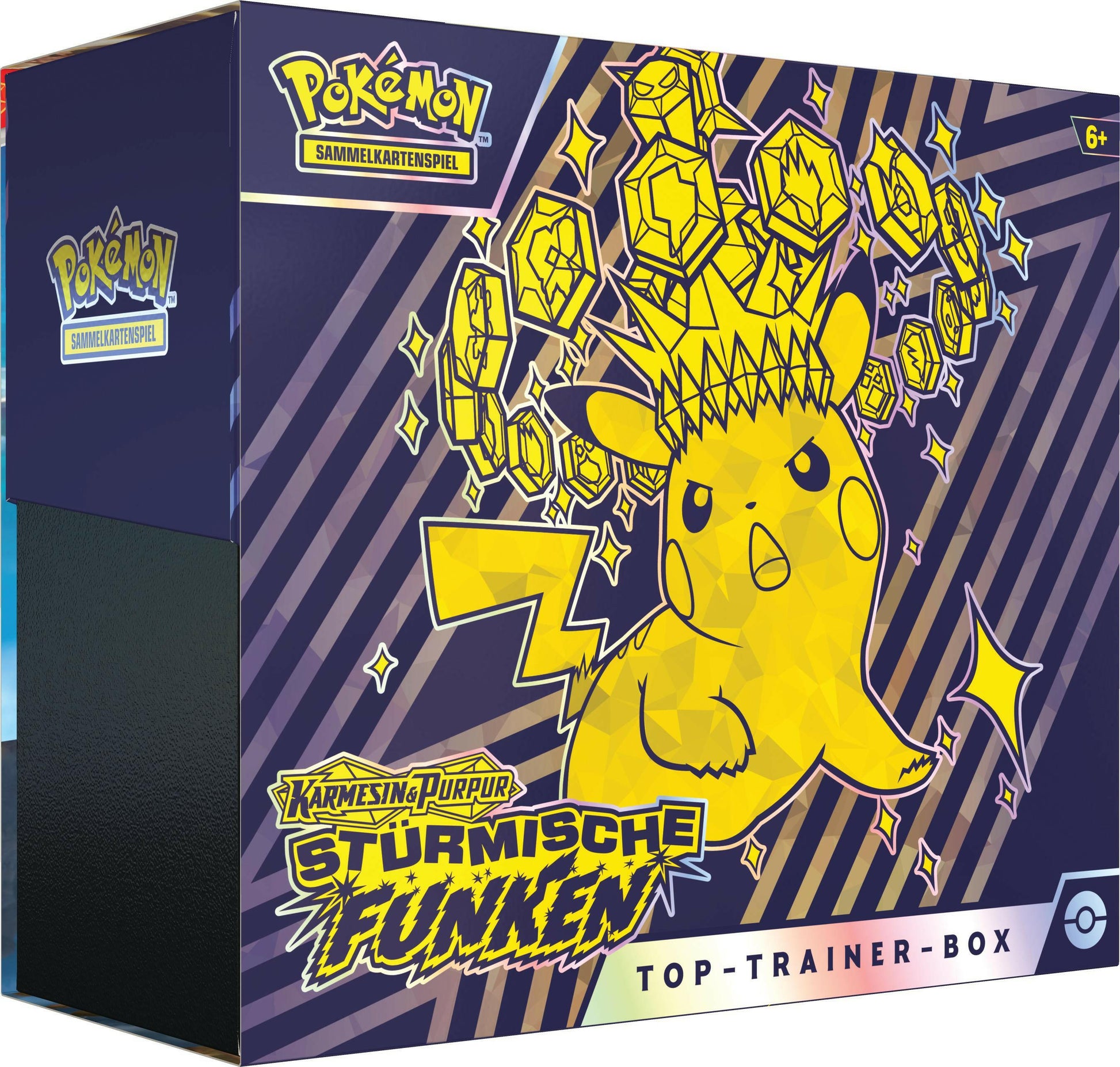 Pokémon Top-Trainer-Box Karmesin & Purpur – Stürmische.