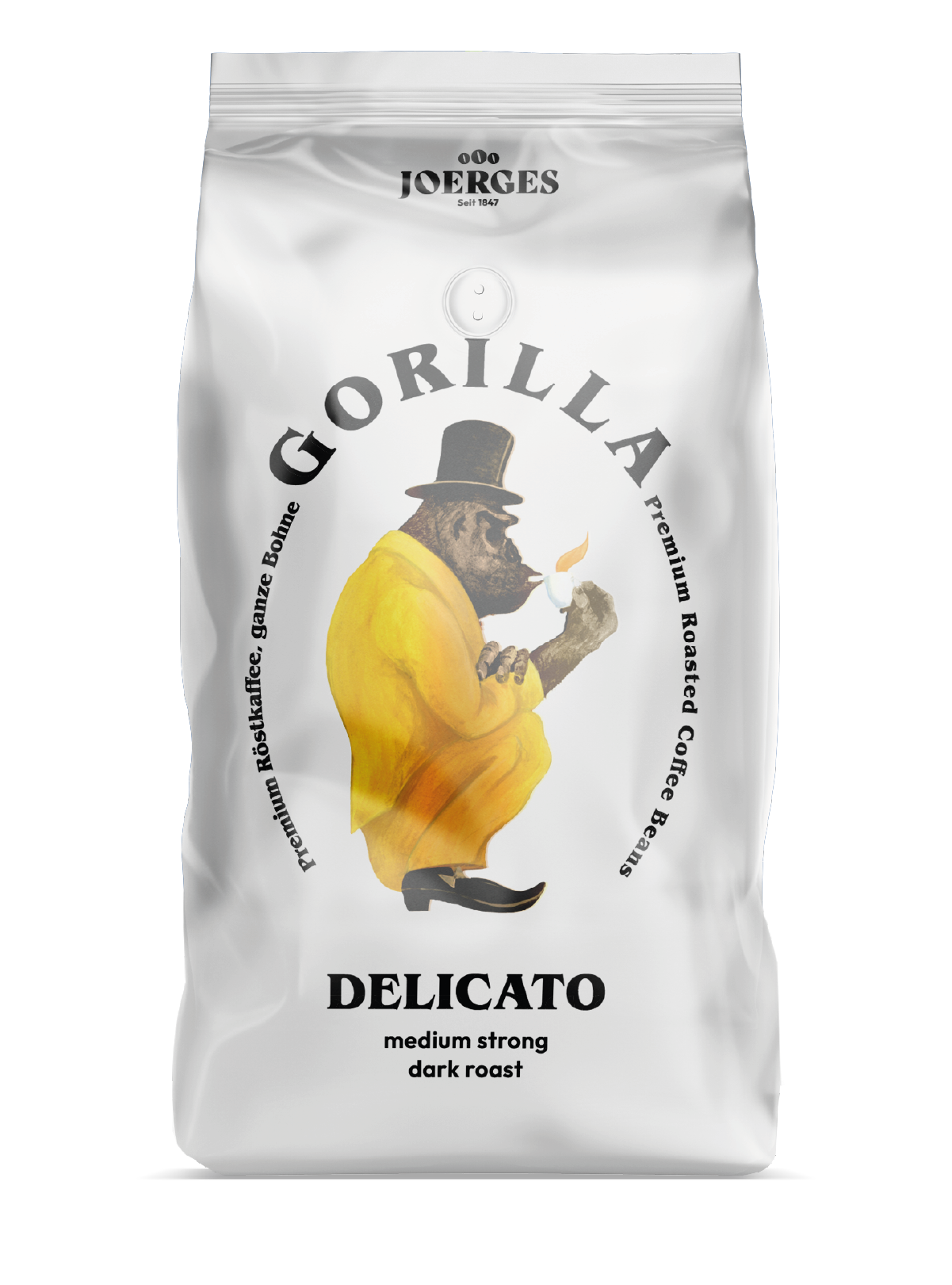 Joerges Gorilla Espresso Delicato, 1 kg, ganze.