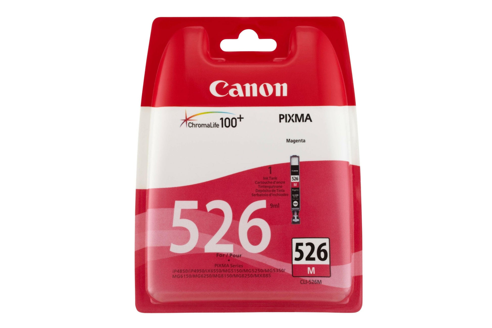 Canon CLI-526M Tintenpatrone Magenta, 9ml Originaltinte.