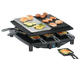 Steba Raclettegrill RC 4 Plus Deluxe, 8 Pfännchen, 1450W.