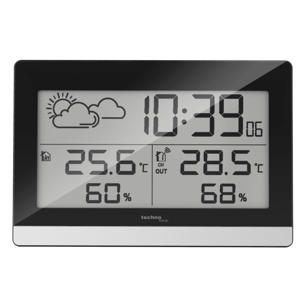 Technoline Wetterstation WS9255 mit Außensender TX205D-TH.
