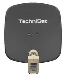 TechniSat DIGIDISH 45 Twin-LNB Satellitenschüssel 45 cm Grau.
