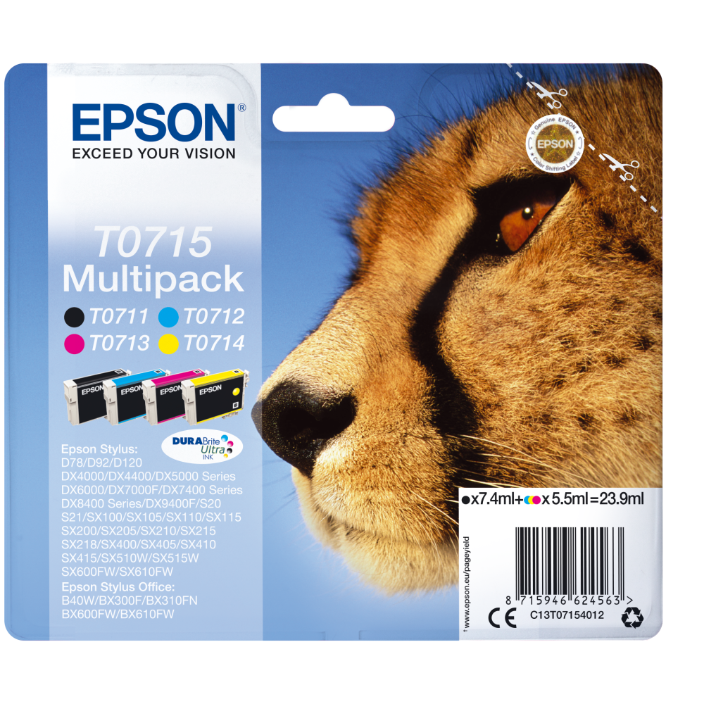 Epson T0715 Multipack Tintenpatrone, 430.