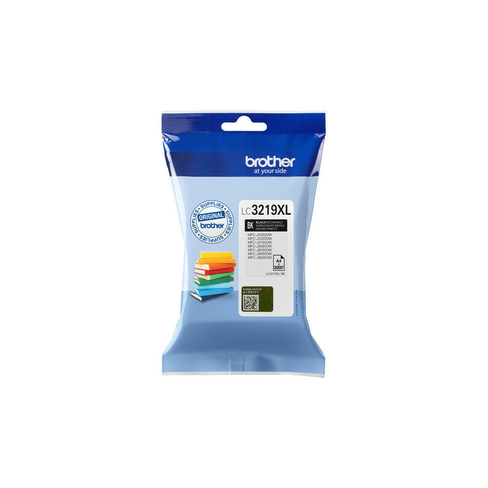 BROTHER XL-Tintenpatrone LC-3219XLBK Schwarz 3000 Seiten.