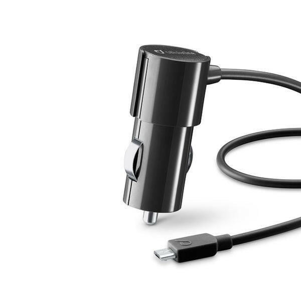 Cellularline KFZ-Ladegerät Micro USB 1A für Smartphones.