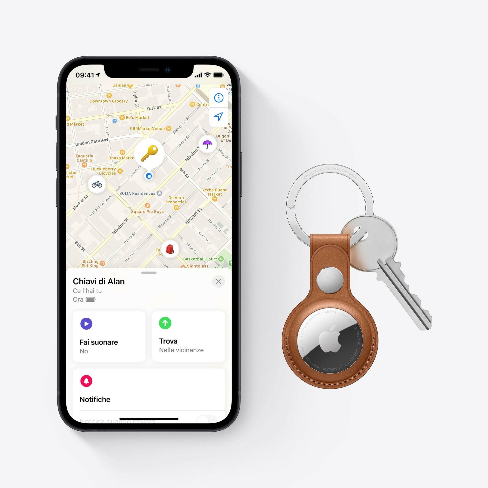 Apple AirTag 1er-Pack – Bluetooth Tracker für iPhone/iPad.
