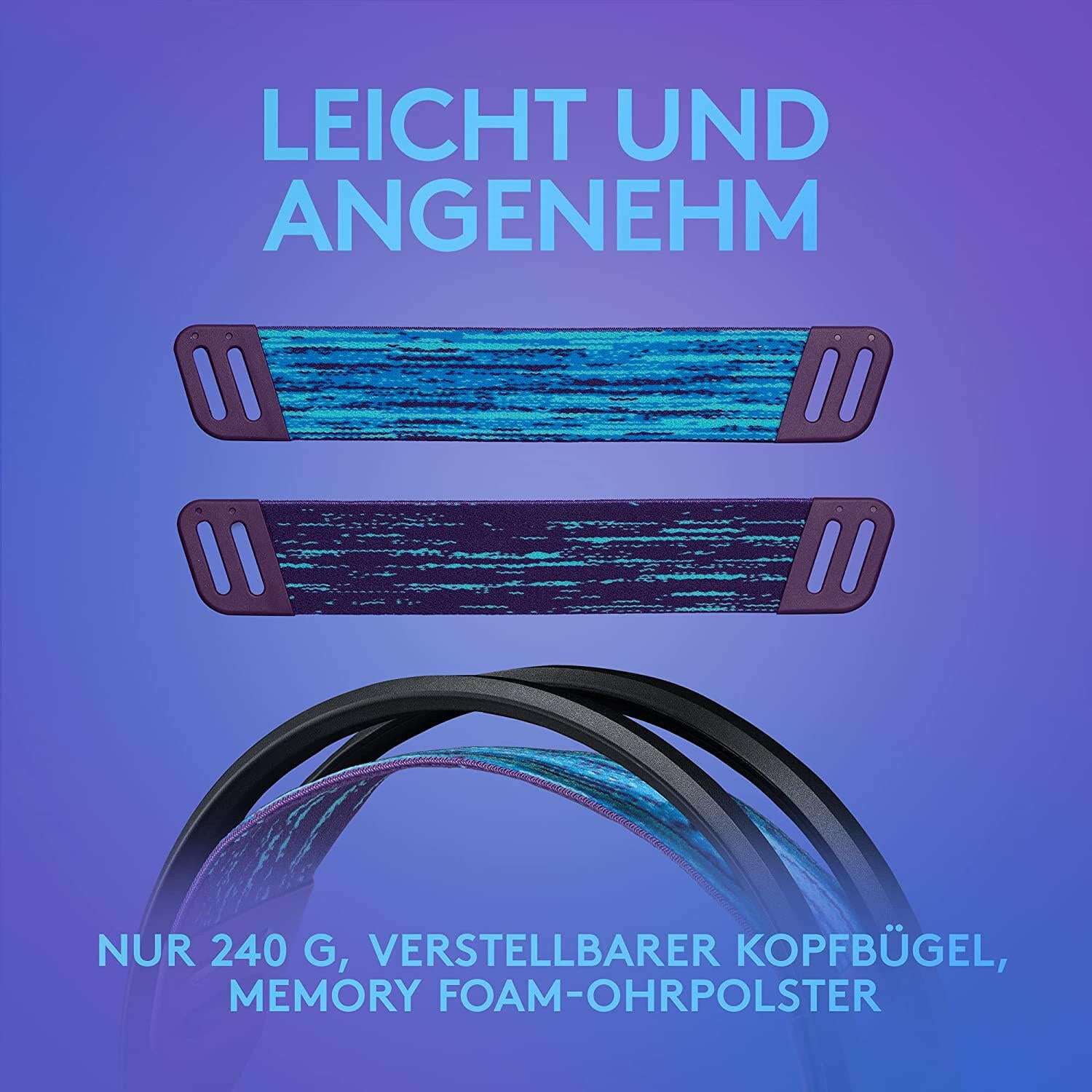 Logitech G335 Gaming-Headset schwarz, leicht & kabelgebunden.