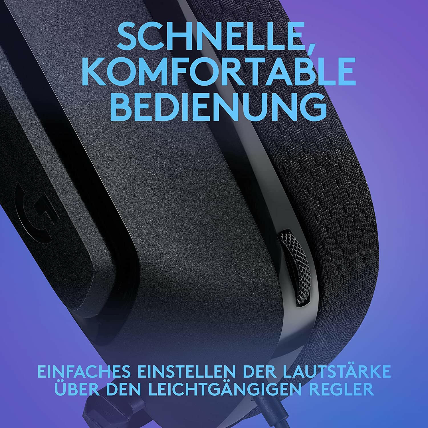 Logitech G335 Gaming-Headset schwarz, leicht & kabelgebunden.