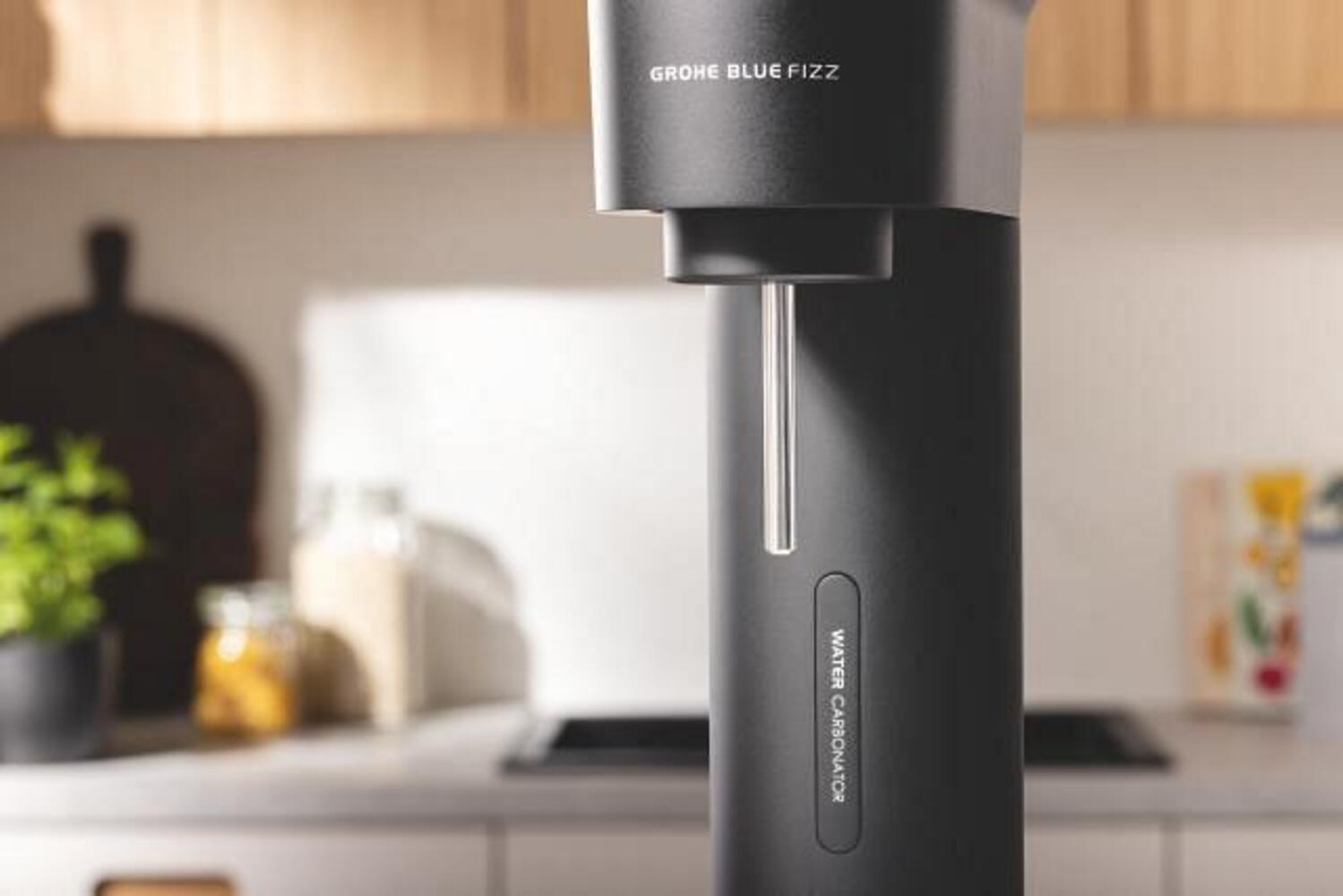 Grohe Blue Fizz Advanced Starter Set schwarz Trinkwassersprudler (1 x Trinkflasche, 1 x CO2) - TRONYQ