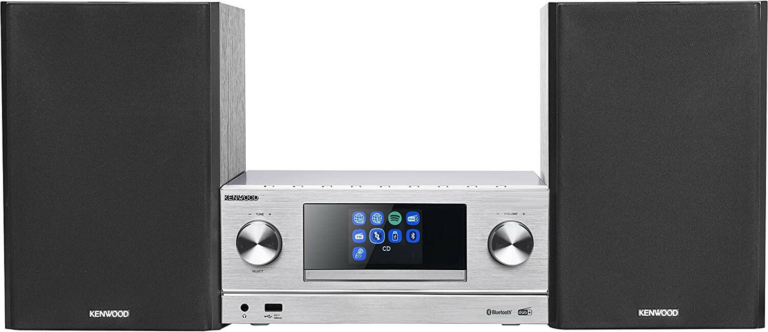 Kenwood M-9000S-S Hi-Fi System 2x50W USB DAB+ Silber.
