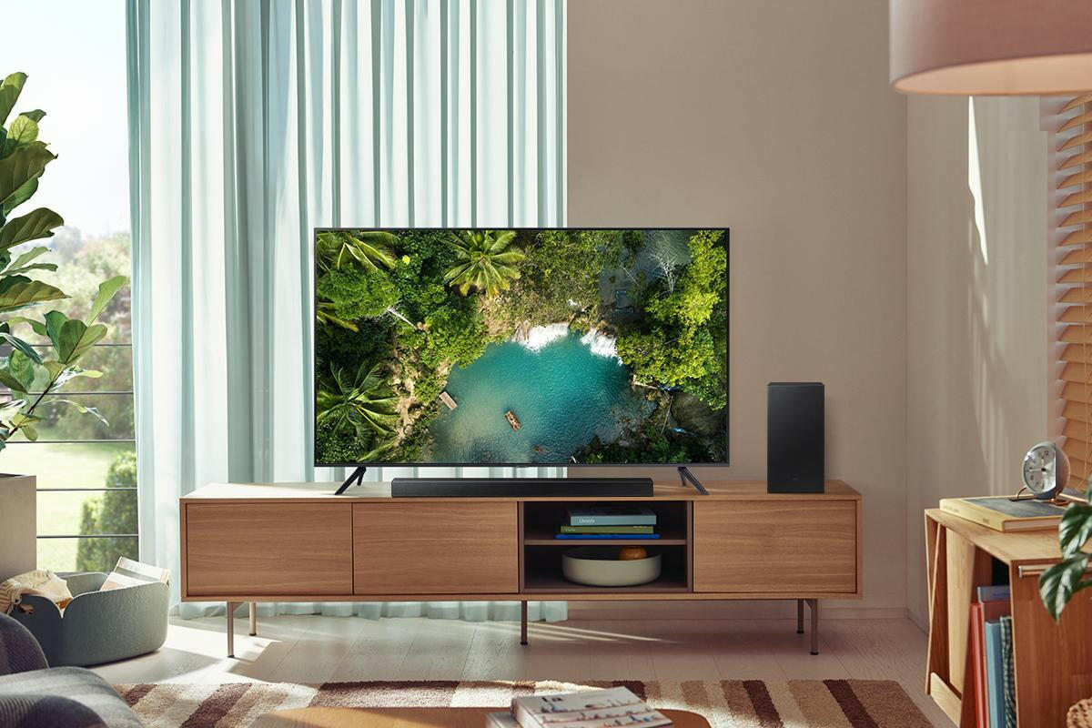 Samsung HW-A450 Soundbar 2.1 mit Subwoofer, 300W, Bluetooth.