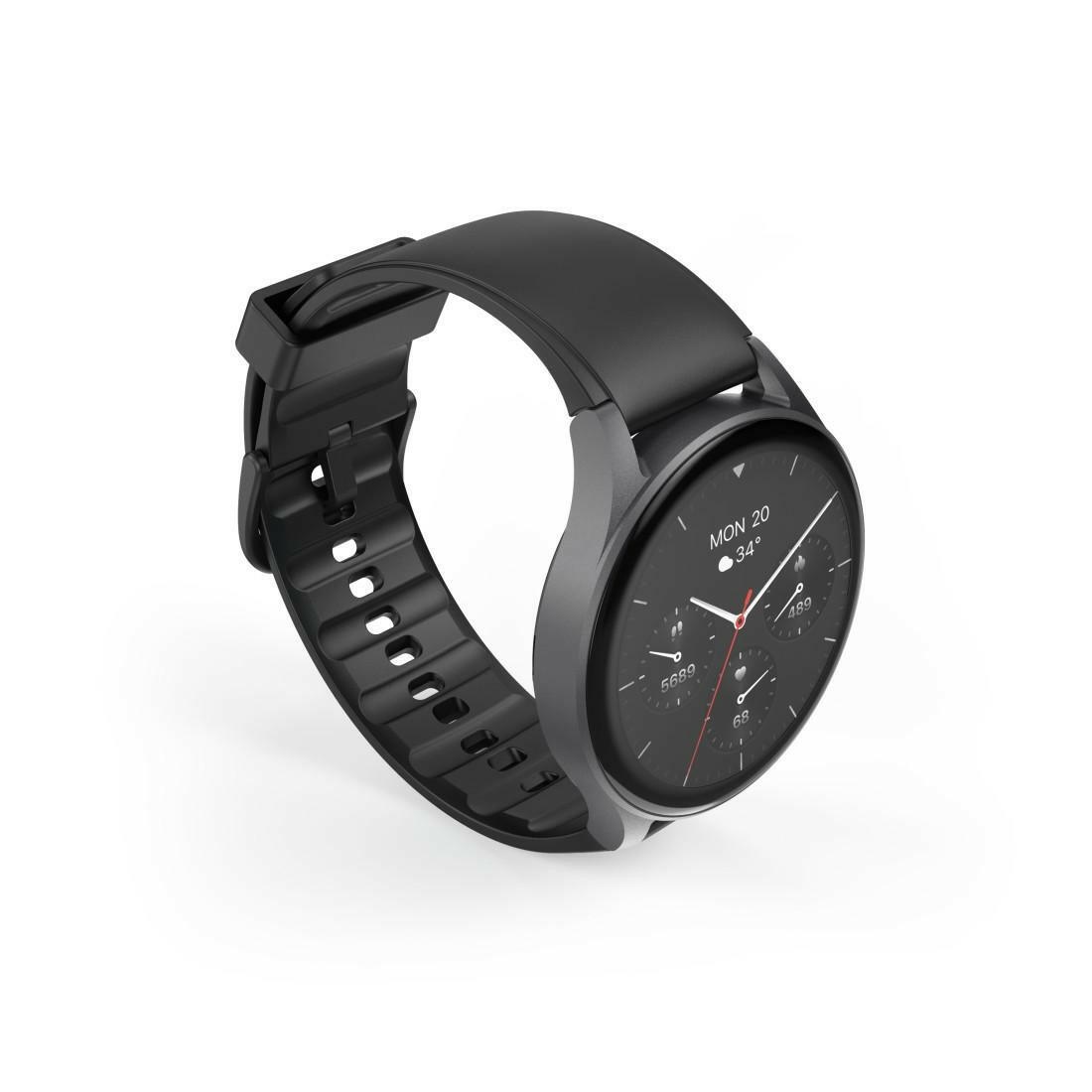 Hama Smartwatch 8900, GPS, IP68, AMOLED, schwarz.