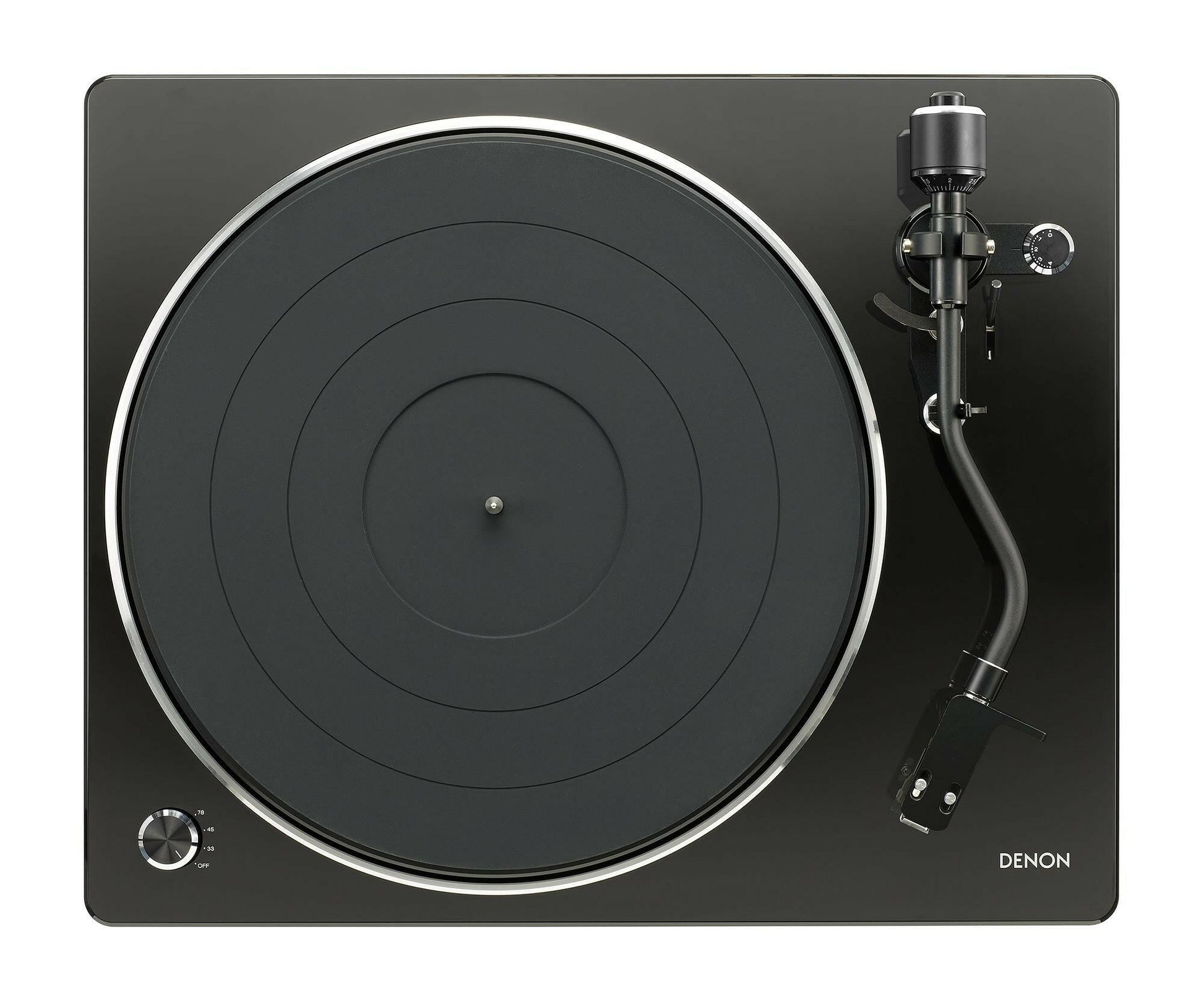 Denon Plattenspieler DP450USB Schwarz mit USB, Riemenantrieb.