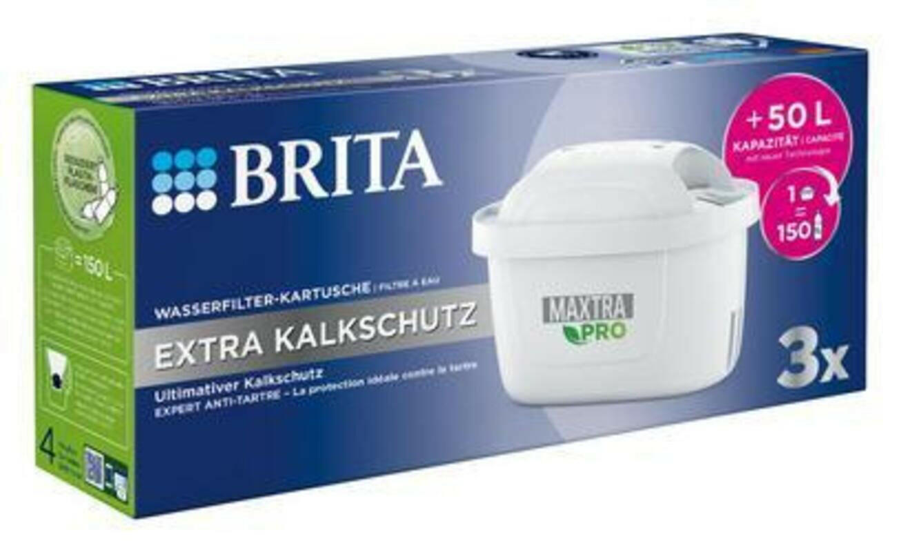 Brita MAXTRA PRO EXTRA KALKSCHUTZ, 3er-Pack Wasserfilter.