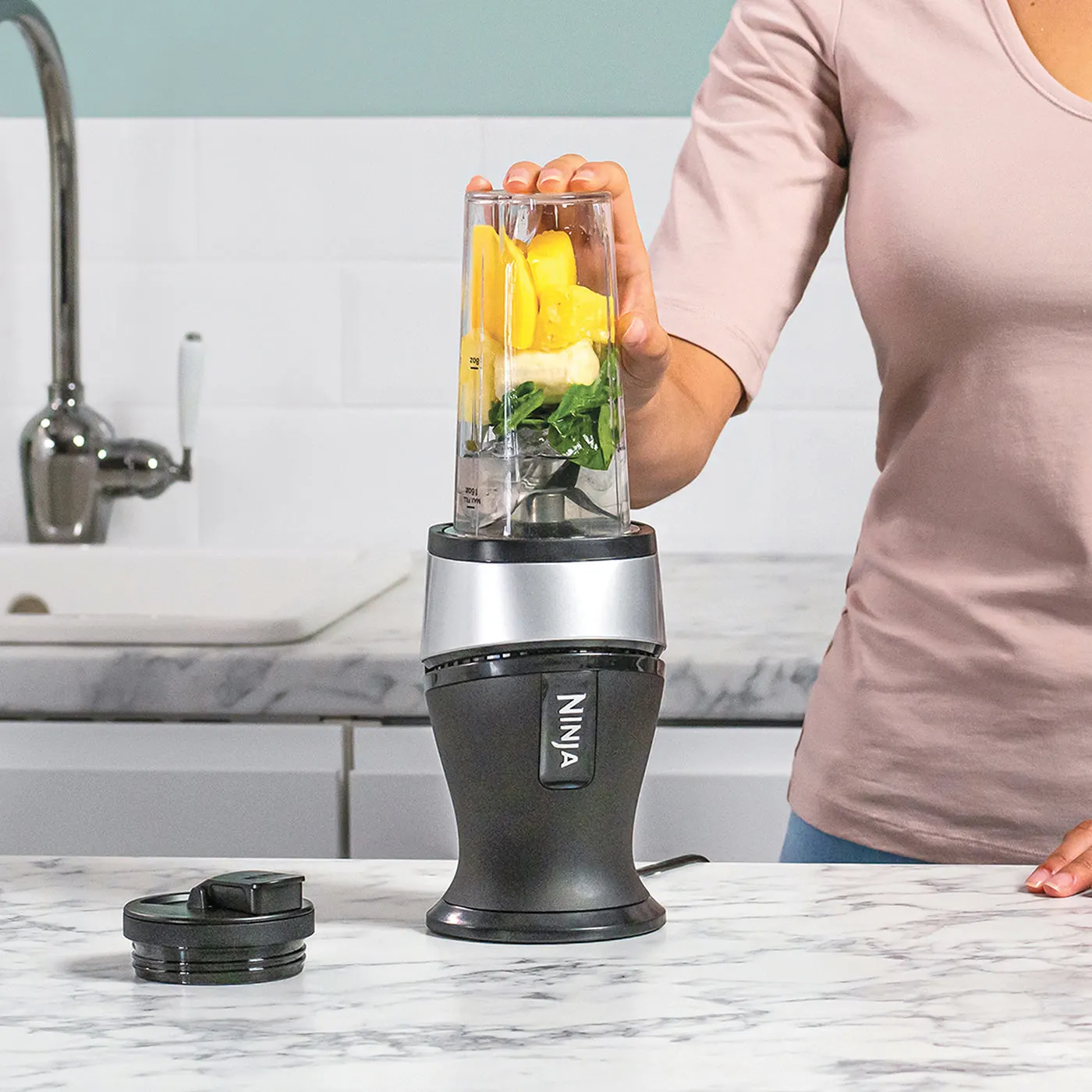 Ninja QB3001EUS Smoothie Maker | 700W Pulse | 470ml.