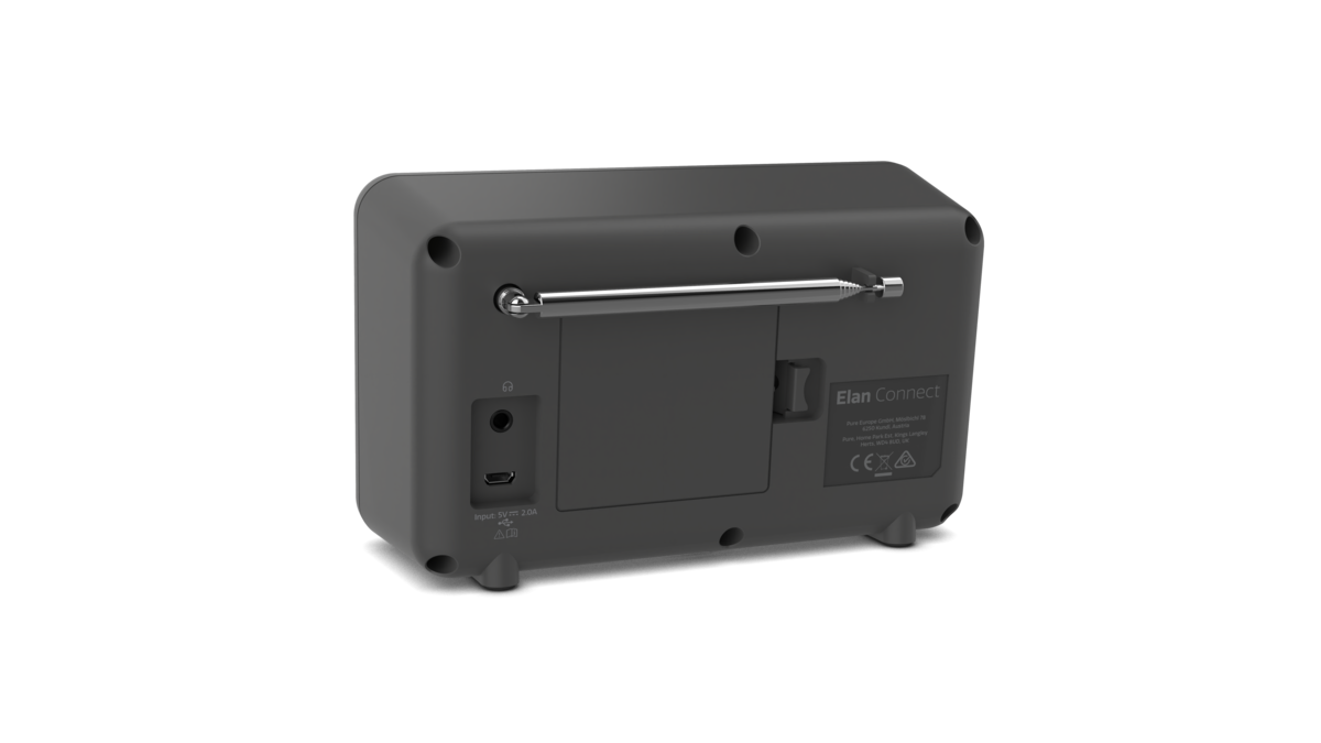Pure Connect Charcoal Internetradio mit Bluetooth 5.0.