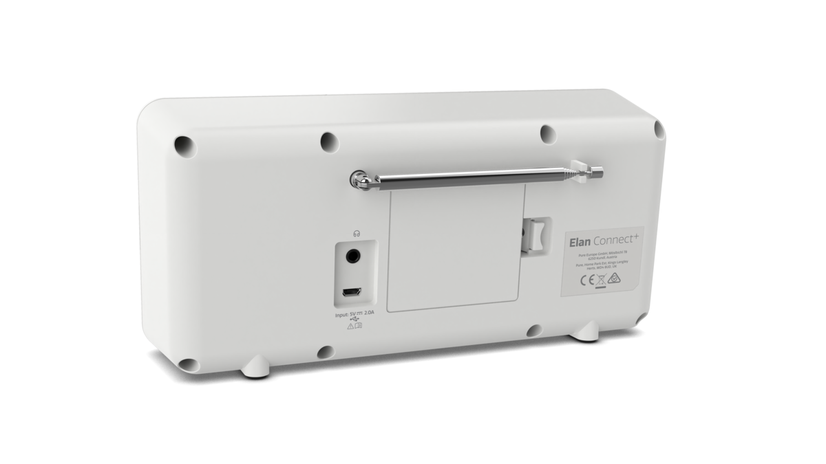 Pure Elan Connect+ Internetradio DAB+ Bluetooth Grau.