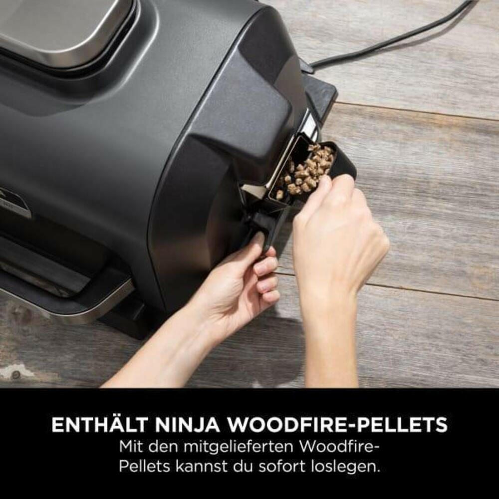 Ninja Woodfire Pro XL Elektrogrill & Smoker OG850EU, 4-in-1.