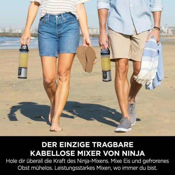 Ninja BC151EUBK Standmixer – Tragbar, Kabellos, 530ml.