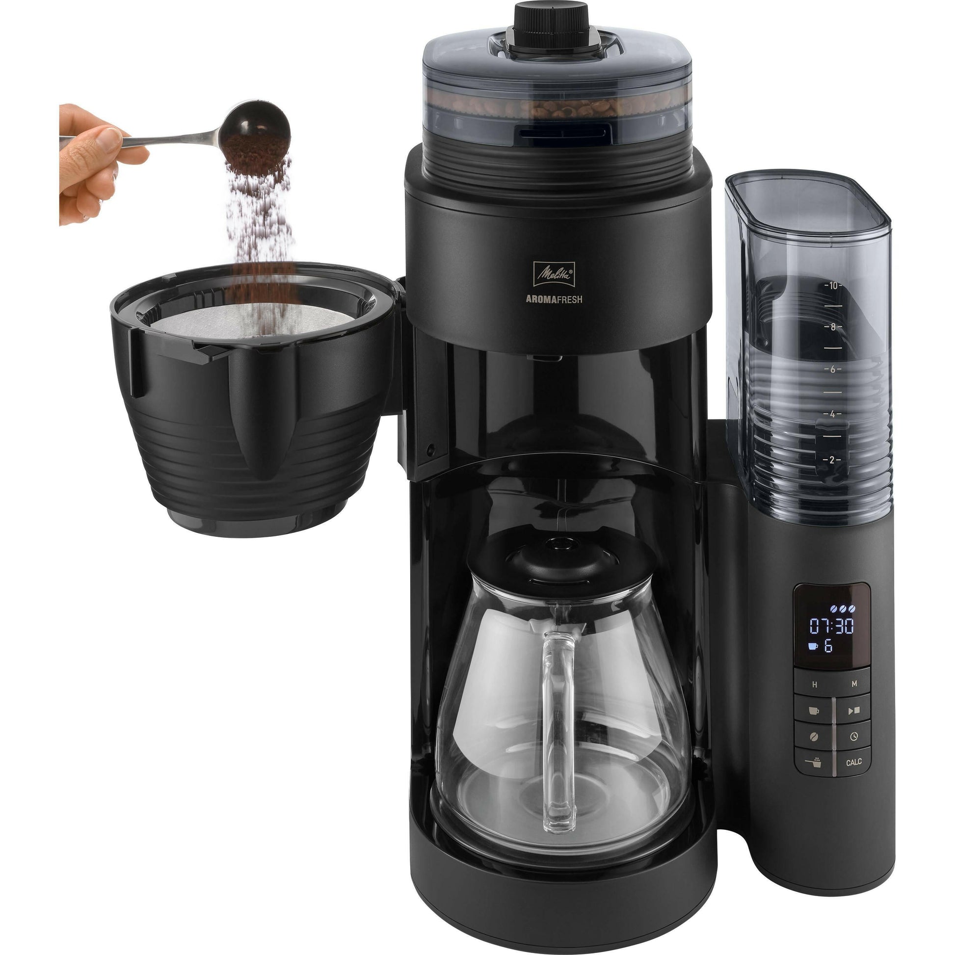 MELITTA 1030-05 AromaFresh Filterkaffeemaschine mit Mahlwerk.