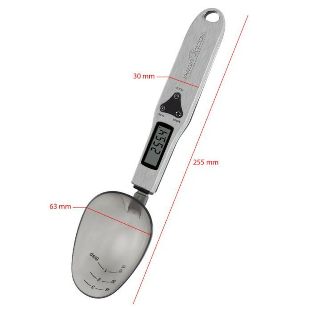 ProfiCook® PC-LW 1214 Digitale Löffelwaage, 300 g, Edelstahl.