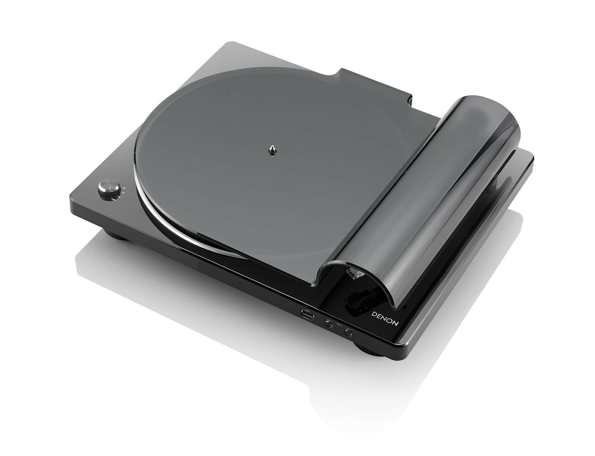 Denon Plattenspieler DP450USB Schwarz mit USB, Riemenantrieb.