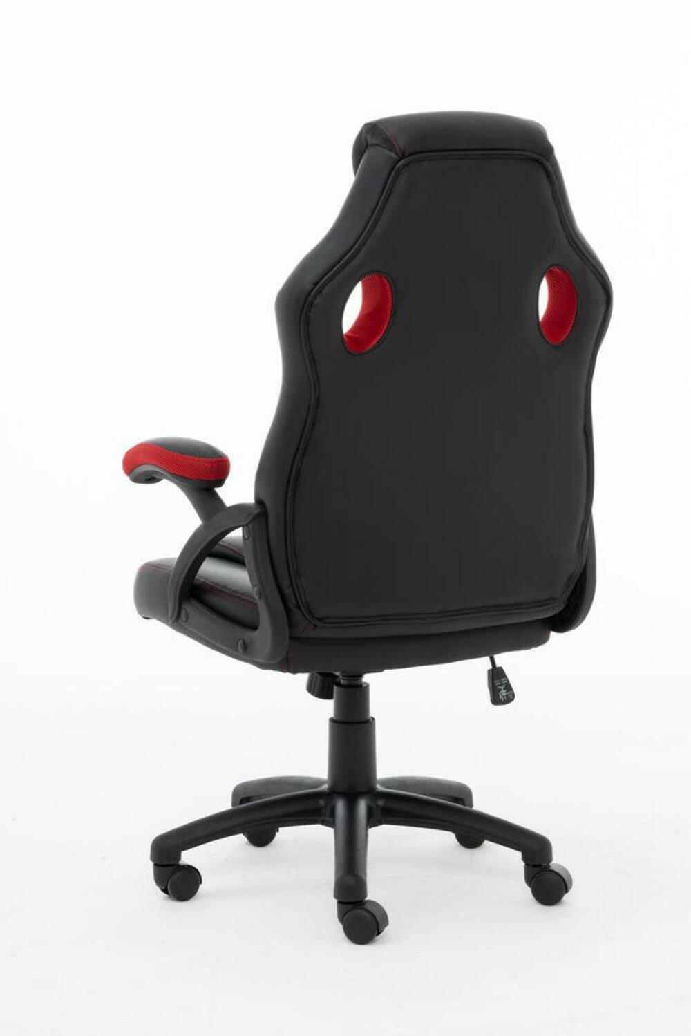 Raptor GS-40 Gaming-Stuhl, ergonomisch, Schwarz/Rot.