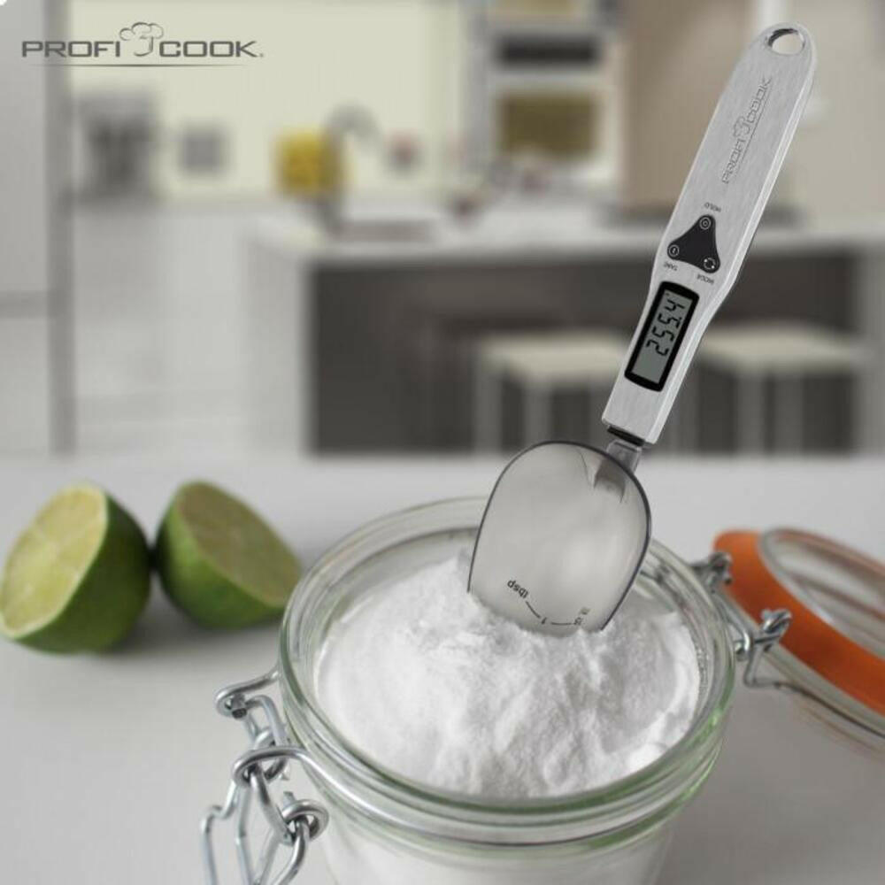 ProfiCook® PC-LW 1214 Digitale Löffelwaage, 300 g, Edelstahl.