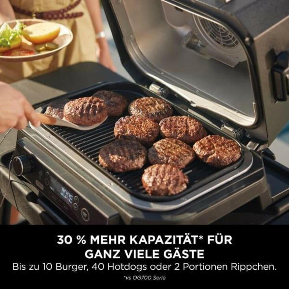 Ninja Woodfire Pro XL Elektrogrill & Smoker OG850EU, 4-in-1.