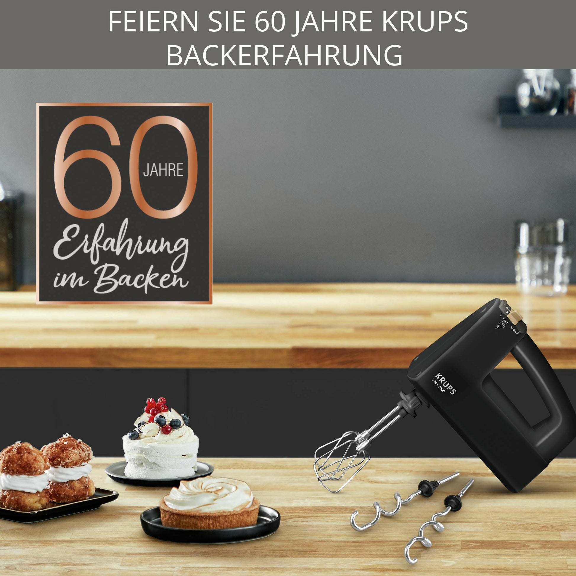 Krups 3Mix 7000 Handmixer 60 Jahre Special Edition, 500.
