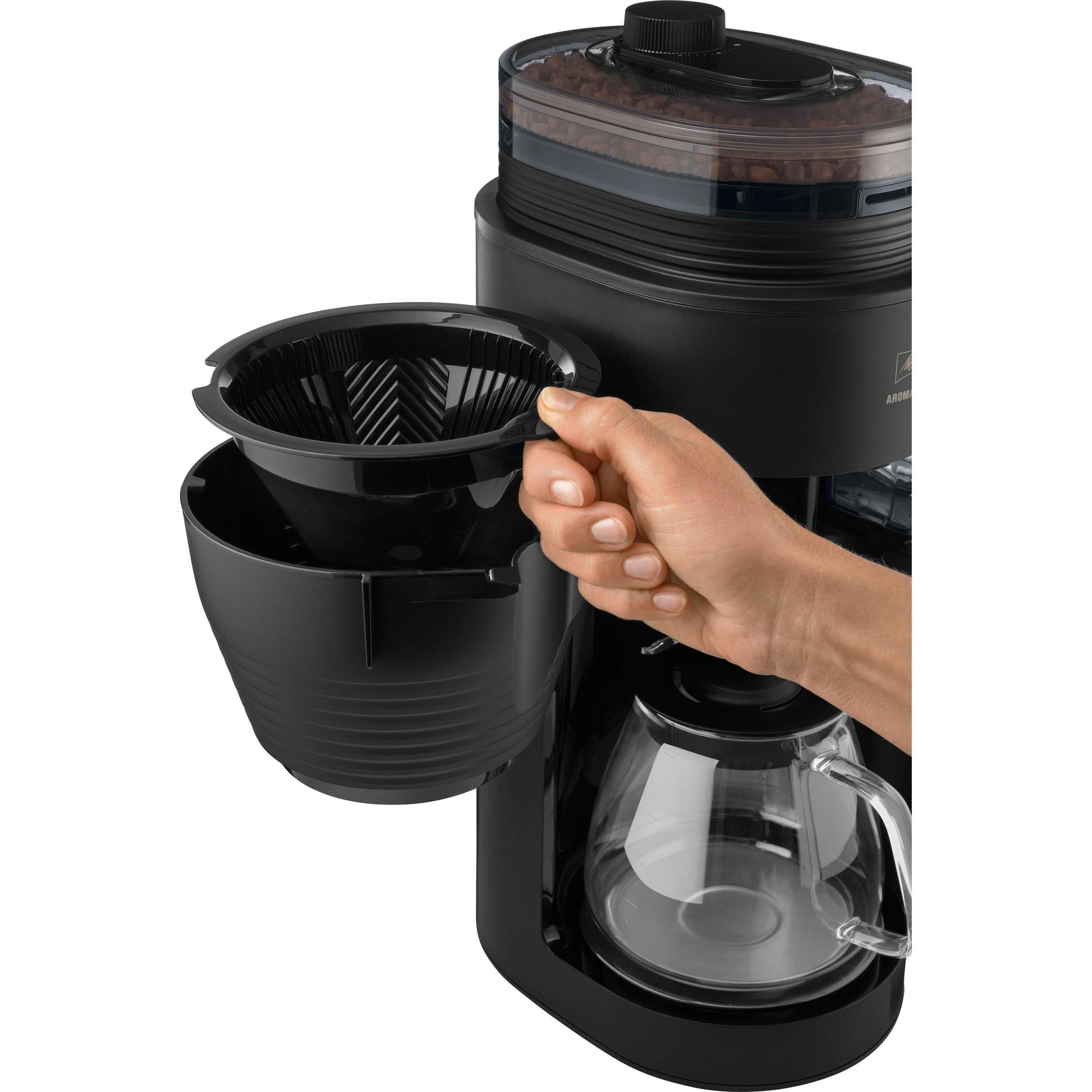 MELITTA 1030-05 AromaFresh Filterkaffeemaschine mit Mahlwerk.