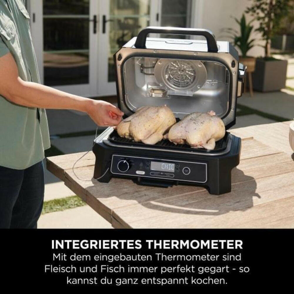 Ninja Woodfire Pro XL Elektrogrill & Smoker OG850EU, 4-in-1.