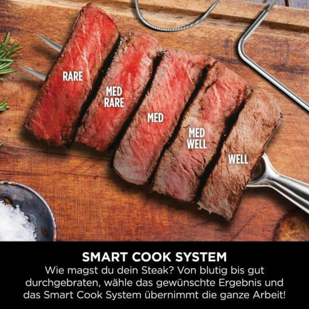 Ninja Woodfire Pro XL Elektrogrill & Smoker OG850EU, 4-in-1.
