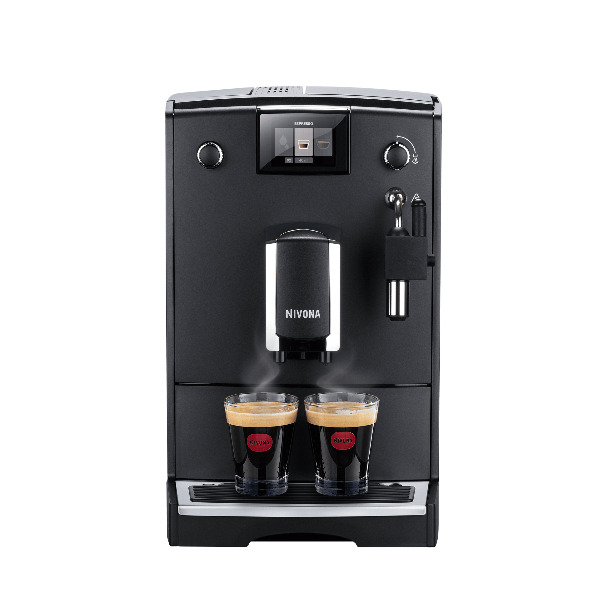 Nivona Kaffeevollautomat NICR 550 Schwarz/Chrom LCD.