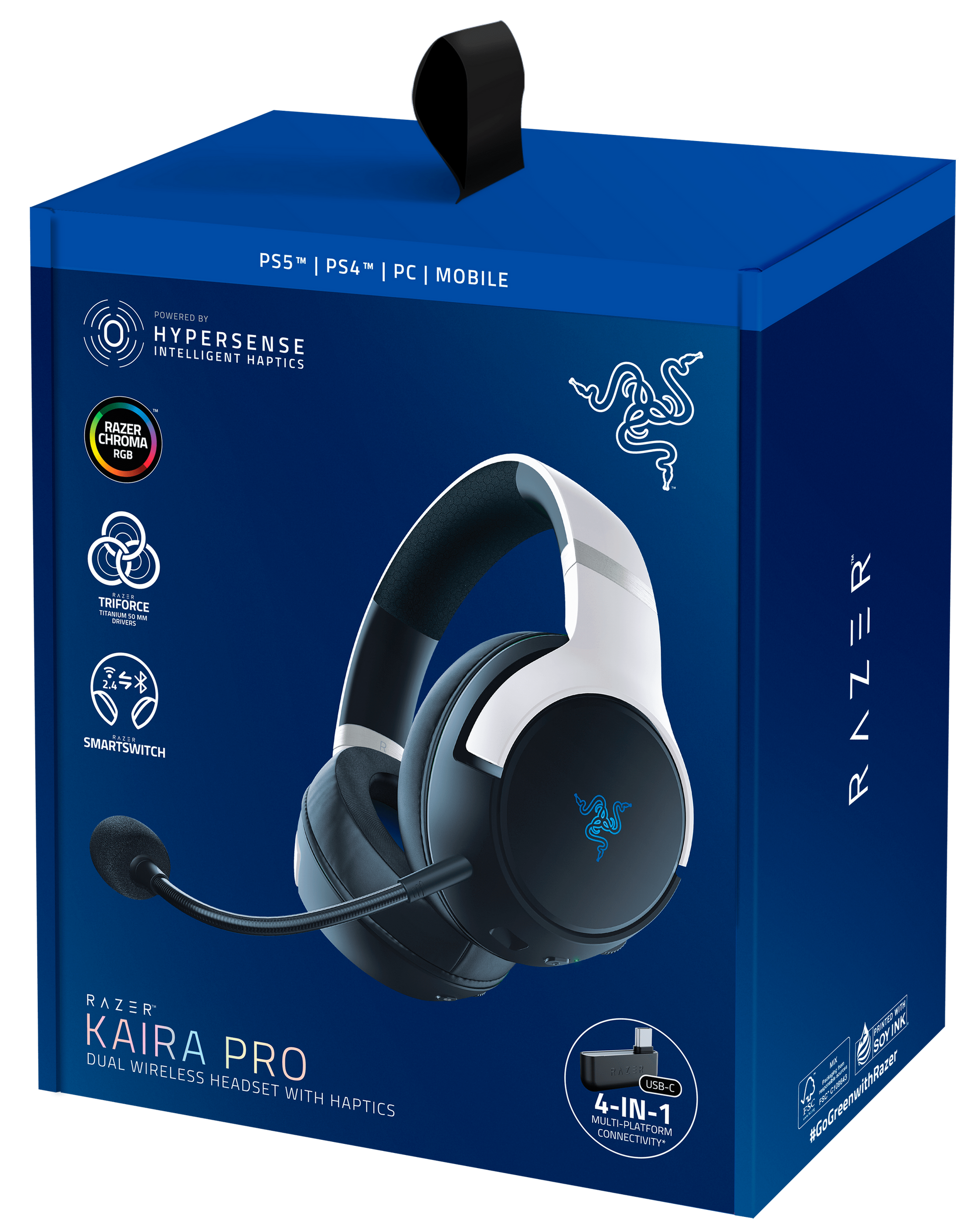 Razer Kaira Pro - Dual Wireless PS5 Headset, Razer.