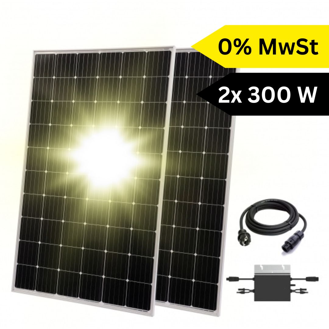 TX-220 600 Watt (2x 325 Watt Solarpanels) Balkonkraftwerk