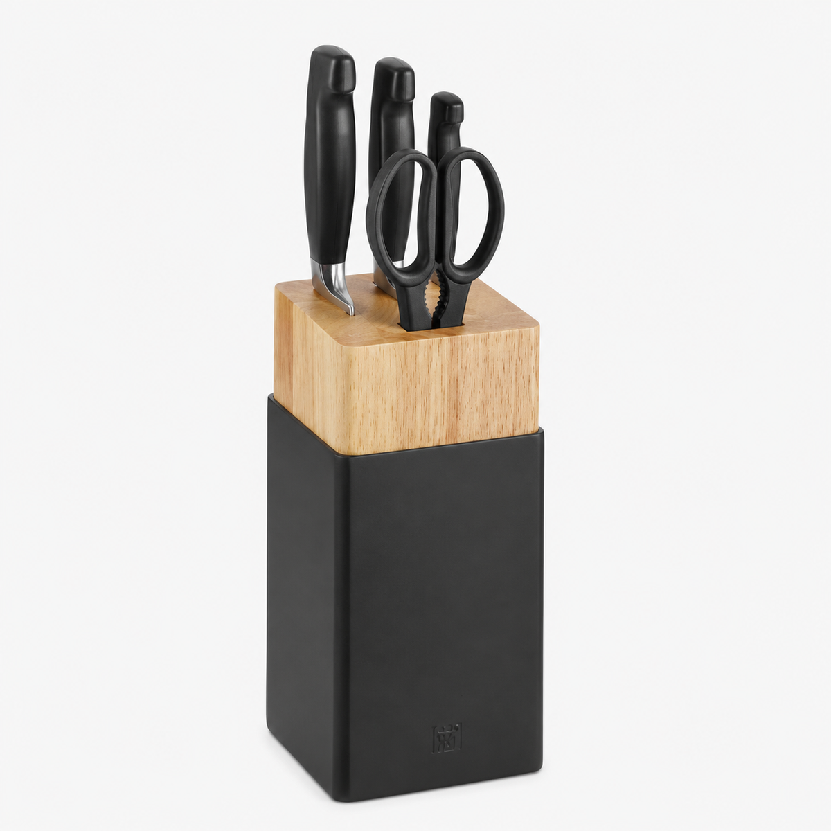 ZWILLING Four Star Messerblockset 5-tlg. schwarz B-Ware gebraucht komplett