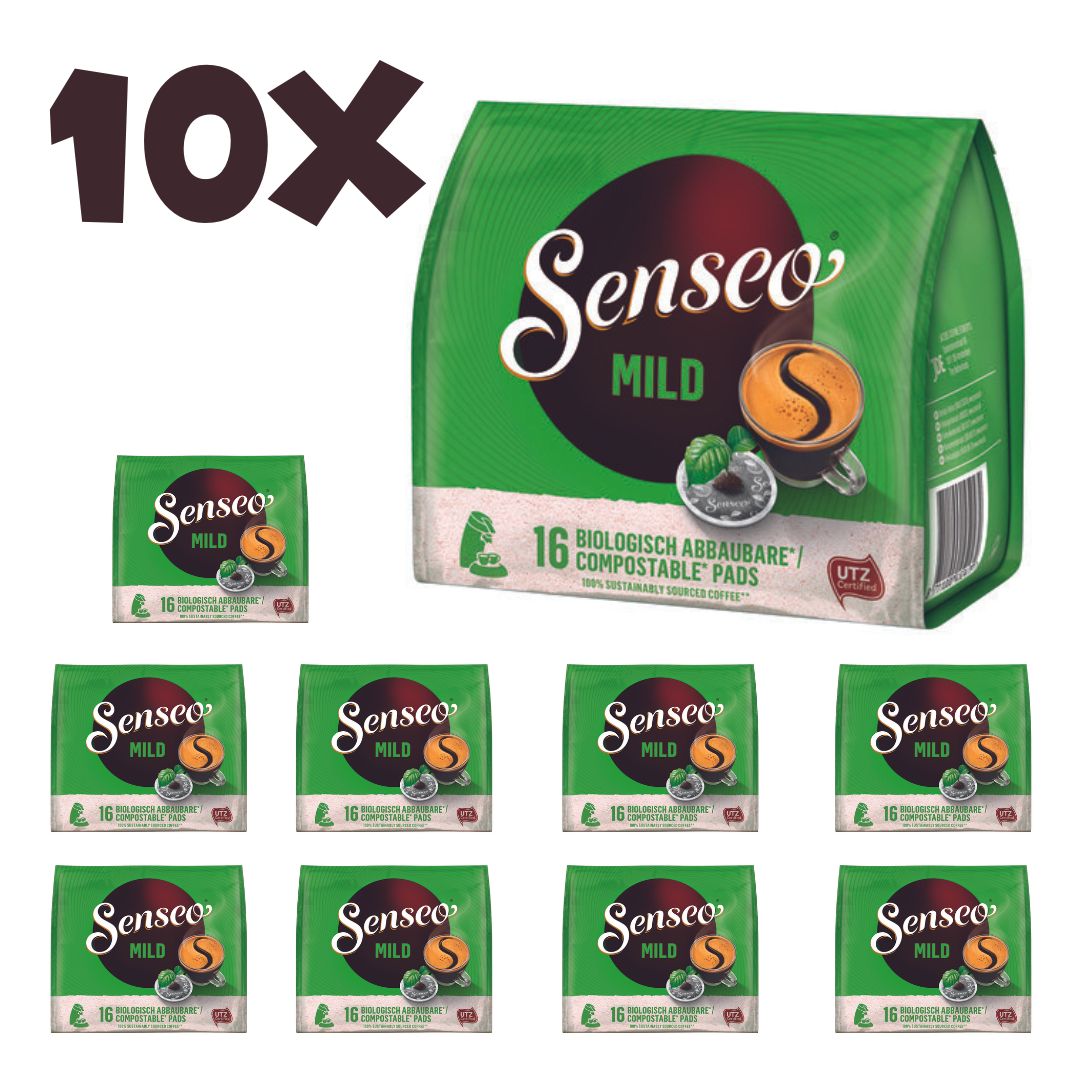 10 Stück Philips MILD 16 Kaffeepads (Arabica-Bohnen, 100% UTZ-zertifiziert)