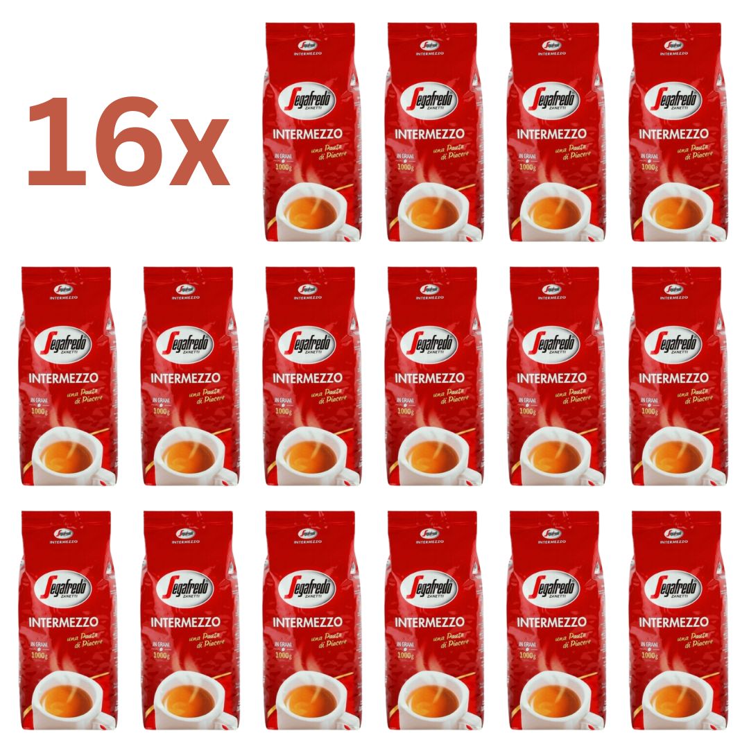 Segafredo Intermezzo 16 x 1 kg ganze Bohnen