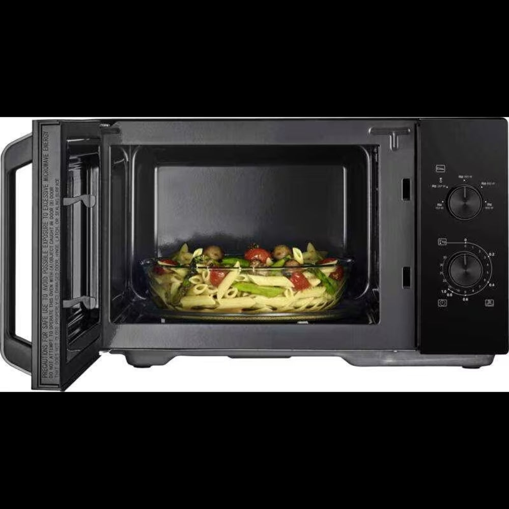 SEVERIN MW 7796 Mikrowelle 900 W, 28 Liter, 5 Leistungsstufen, Auftaufunktion, 29 cm Drehteller, Schwarz
