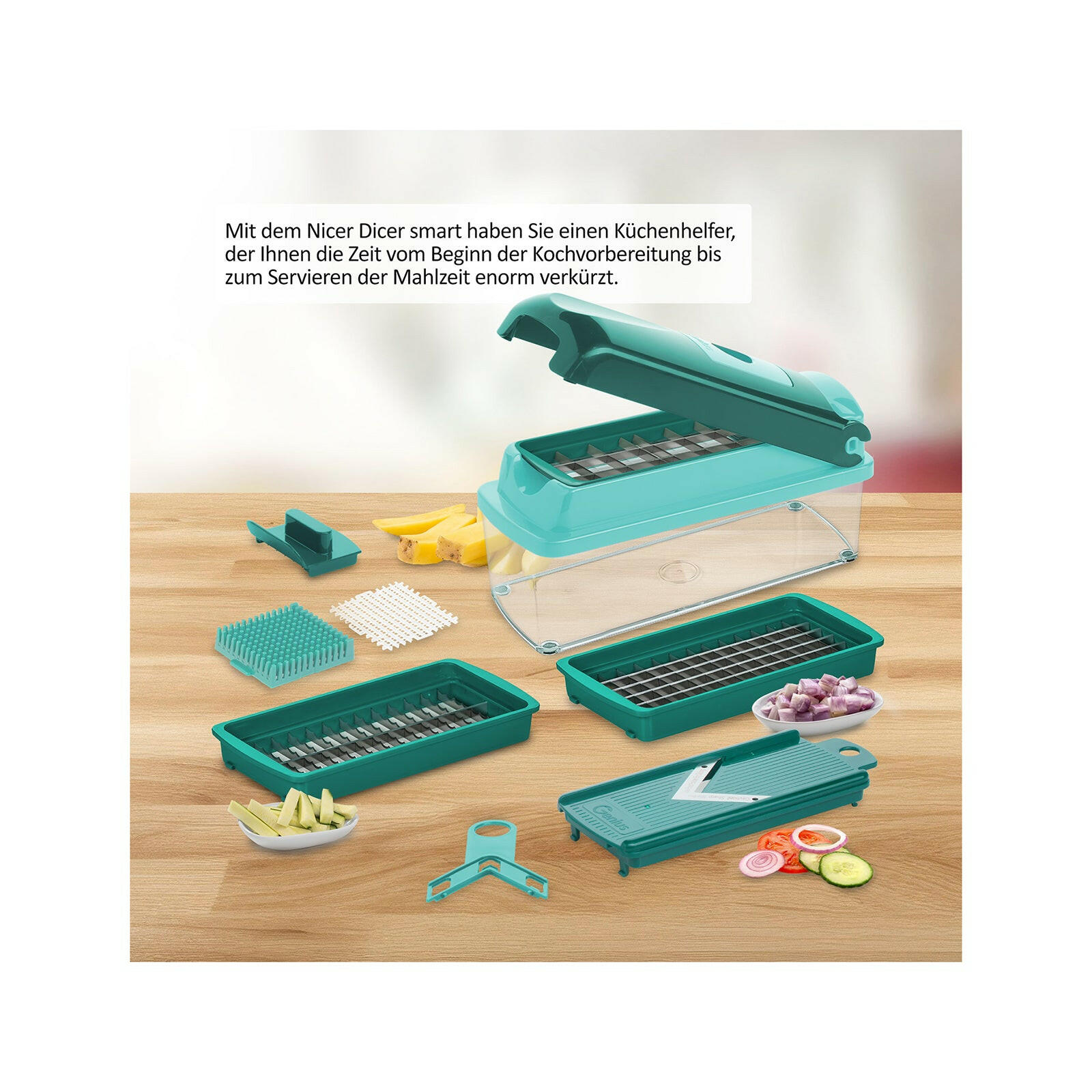 Genius Nicer Dicer Smart 9-tlg. – Manueller Gemüseschneider
