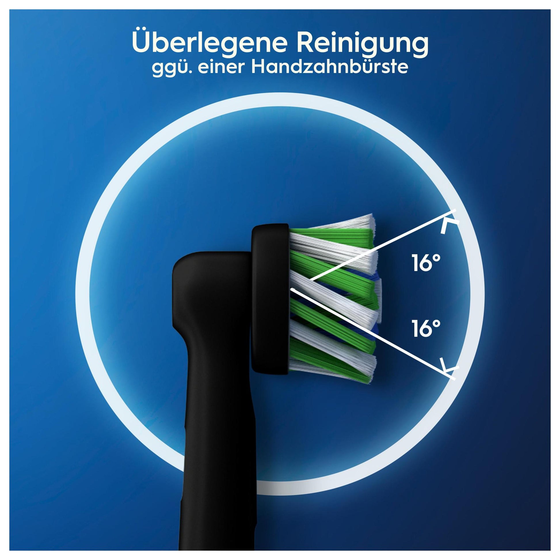 Oral-B Aufsteckbürsten CrossAction Black Edition, 3 Stück (Oral-B CrossAction Black Edition Aufsteckbürsten mit CleanMaximiser-Borsten für überlegene Reinigung, 3 Stück) - TRONYQ