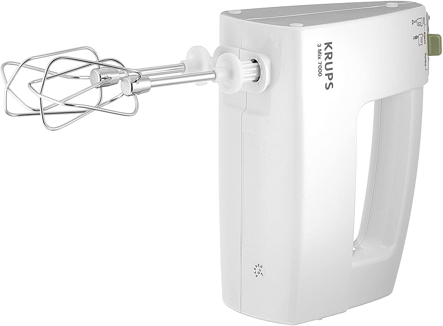 KRUPS 3 Mix 7000 Handmixer 500W mit Turbo-Funktion Edelstahl B-Ware