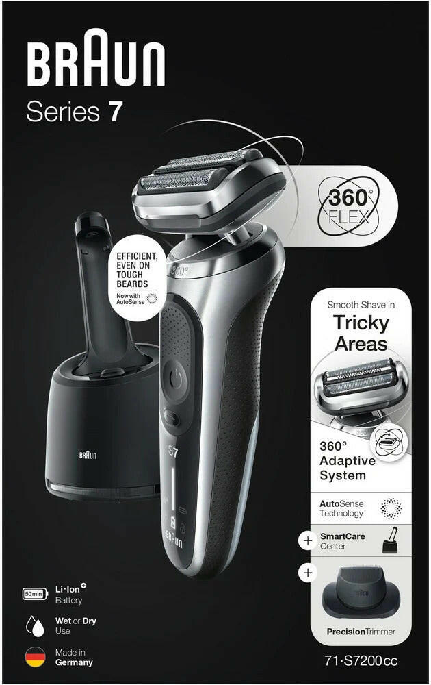 Braun Series 7 71-S7200cc Elektrorasierer, wasserdicht B-Ware.
