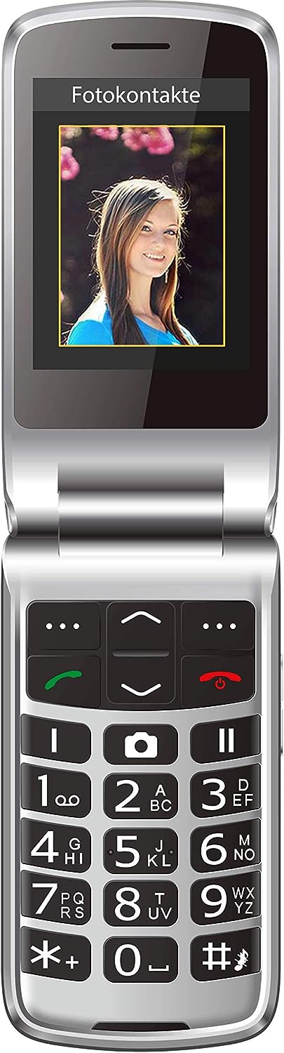 Beafon SL645plus Silber Seniorenhandy mit SOS, IP54 & XXL B-Ware